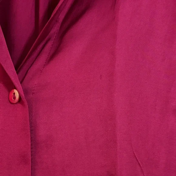 Liverpool Fuchsia Button-Up Blouse - Picture 5 of 5